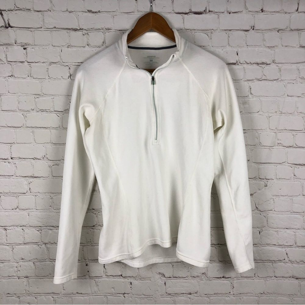 Patagonia Capilene White Long Sleeve Base Layer Women's Sz Large